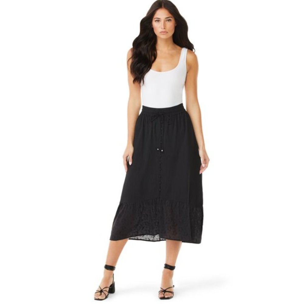 Sofia Vergara Women's Eyelet Midi Skirt - Picture 2 of 2